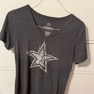 NFL Women's Dallas Cowboys Charcoal Tee